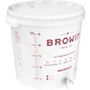 Ферментер пластиковый 30 л, с надписью BROWIN, с краном DE - 6 ['для брожения', ' для вина', ' для пива', ' ферментатор 30 л', ' ведро для брожения', ' емкость для брожения с весами']
