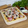 Камень для пиццы прямоугольный, Изготовлен из кордиерита, 38x30,5 см - 7 ['для выпечки пиццы', ' итальянская пицца', ' для выпечки хлеба', ' для подарка', ' прямоугольный камень для пиццы', ' большой камень для пиццы']