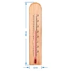 Комнатный термометр с рисунком (-20°C до +50°C) 20см - 2 ['внутренний термометр', ' комнатный термометр', ' термометр для помещений', ' домашний термометр', ' термометр', ' деревянный комнатный термометр', ' термометр с читабельной шкалой', ' термометр с усиленной защитой капиллярной капсулы']