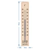 Комнатный термометр с усиленной защитой капиллярной капсулы (-30°C до +50°C) 20см - 2 ['внутренний термометр', ' комнатный термометр', ' термометр для помещений', ' домашний термометр', ' термометр', ' деревянный комнатный термометр', ' термометр с читабельной шкалой', ' термометр с усиленной защитой капиллярной капсулы']