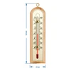 Комнатный термометр с золотистой шкалой (-10°C до  +50°C) 16см - 2 ['внутренний термометр', ' комнатный термометр', ' термометр для помещений', ' домашний термометр', ' термометр', ' деревянный комнатный термометр', ' термометр с читабельной шкалой', ' термометр с золотистой шкалой', ' термометр для подвешивания', ' небольшой термометр']