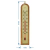 Комнатный термометр с золотой шкалой (-10°C до +50°C) 22см, микс - 2 ['внутренний термометр', ' комнатный термометр', ' термометр для помещений', ' домашний термометр', ' термометр', ' деревянный комнатный термометр', ' термометр с читабельной шкалой', ' термометр с серебристой шкалой', ' термометр для подвешивания', ' традиционный термометр']