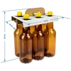 Набор ПЭТ бутылок для пива 1 л в переноске (6 шт.) - 4 ['бутылки', ' домашние', ' пиво', ' сидр', ' суб-пиво', ' носитель', ' для пива']