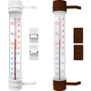 Оконный термометр, польский продукт  (-60°C до +50°C) 23см микс  - 1 ['уличный термометр', ' термометр', ' оконный термометр', ' термометр с читабельной шкалой', ' пластиковый термометр', ' термометр на окно', ' балконный термометр', ' двухсторонний термометр', ' самоклеящийся термометр']