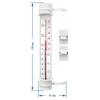 Оконный термометр, польский продукт  (-60°C до +50°C) 23см микс - 2 ['уличный термометр', ' термометр', ' оконный термометр', ' термометр с читабельной шкалой', ' пластиковый термометр', ' термометр на окно', ' балконный термометр', ' двухсторонний термометр', ' самоклеящийся термометр']