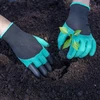 Перчатки садовые с коготками - зеленые/фиолетовые/оранжевые - 3 ['садовые перчатки', ' перчатки с когтями', ' защитные перчатки']