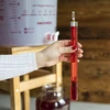 Счетчик вина (сахаромер) с термометром в пластиковой пробирке - 4 