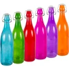 Стеклянная бутылка 1 л с герметичной бугель-пробкой, различных цветов  - 1 ['розовая бутылка', ' бутылка Барби', ' бутылка Халка', ' бутылка Ледяное сердце', ' бутылка для воды', ' бутылка для лимонада', ' бутылка для полива цветов', ' декоративная бутылка', ' бутылка с герметичной пробкой']