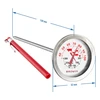 Термометр с двойной шкалой (+30°C до +100°C) / (+50°C до +300°C) 13,0см - 3 ['температура', ' термометр для коптильни', ' коптильный термометр', ' термометр для копчения', ' термометр для выпечки', ' термометр для печи', ' термометр для духовки', ' кулинарный термометр', ' кухонный термометр', ' термометр для приготовления пиши', ' гастрономический термометр', ' пищевой термометр', ' термометр с двумя датчиками температуры', ' термометр с сертификатом', ' пищевой термометр с зондом ', ' термометр для мяса', ' термометр с зондом', ' термометр кухонный с зондом', ' зонд для мяса']