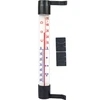 Термометр уличный приклеиваемый, антрацитовый (-70°C до +50°C) 23см  - 1 ['круглый термометр', ' какая температура']