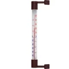 Термометр уличный трубчатый, приклеиваемый/привинчиваемый, коричневый (-50°C до +50°C) 22см  - 1 ['круглый термометр', ' какая температура']