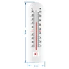 Универсальный термометр  (-40°C до +50°C) 16см - 2 ['безртутный термометр', ' универсальный термометр', ' пластиковый термометр', ' термометр с читабельной шкалой', ' термометр с двойной шкалой', ' термометр для помещений с высокой влажностью']