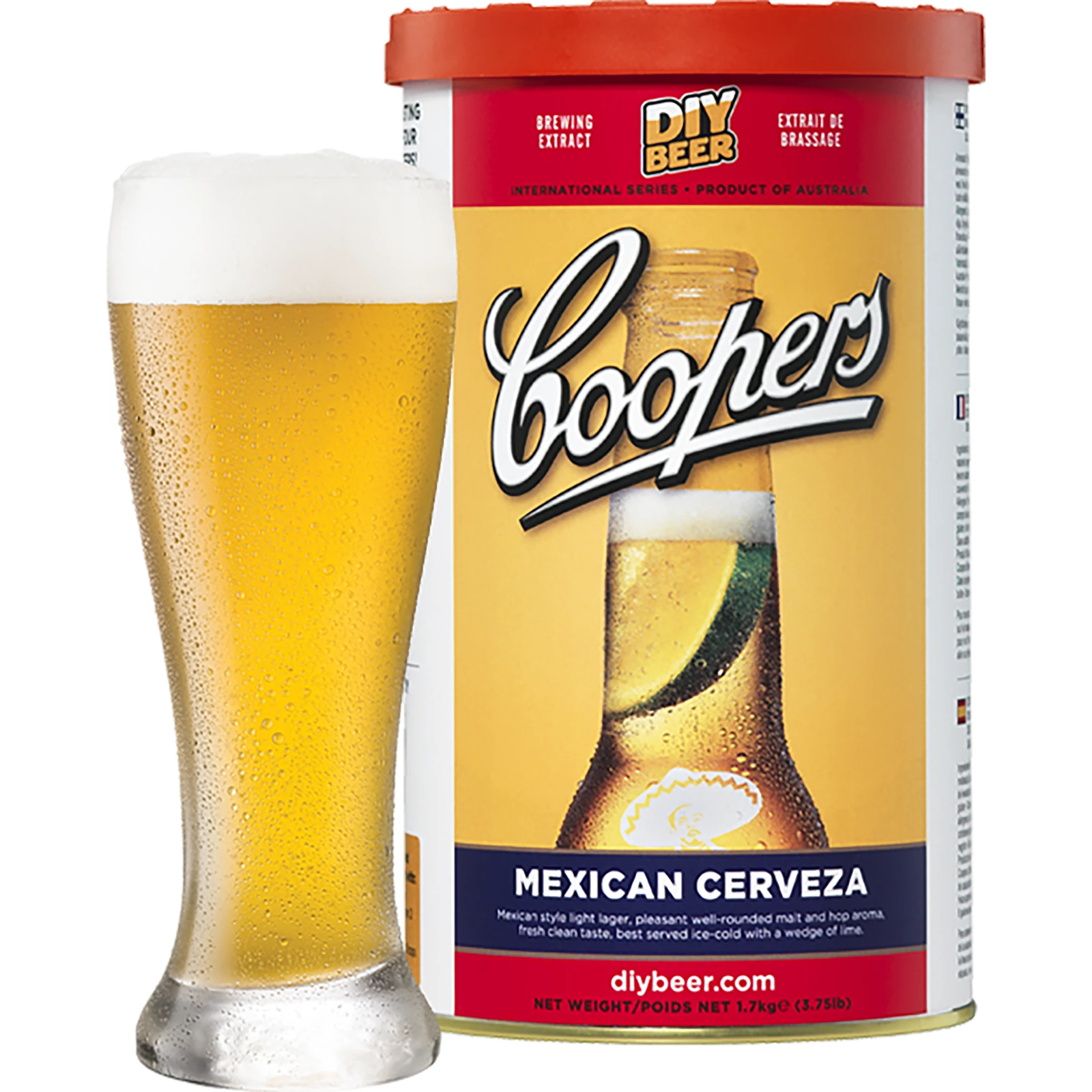 Концентрат для приготовления 23 л пива, 1,7 кг - MEXICAN CERVEZA  (пивоварные комплекты coopers) - symbol:407300