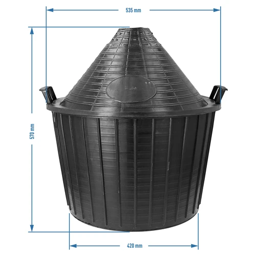 Баллон для вина 54 л в пластиковой корзине - 6 ['Бутыль', ' бутыль для вина', ' баллон для вина', ' для пива', ' для ферментации', ' домашнее вино', ' стеклянный баллон для вина', ' для наливок', ' для питных медов']