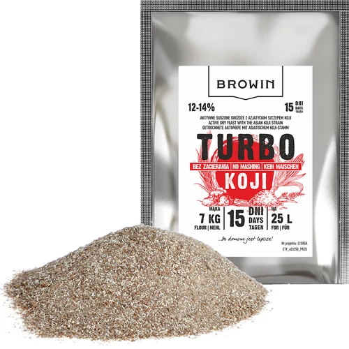 Дрожжи спиртовые Turbo Koji, 50 г - 3 ['дрожжи Koji', ' грибок Koji', ' ржаная водка', ' картофельная водка', ' холодная затирка', ' спиртовые дрожжи', ' самогонные дрожжи', ' винокуренные дрожжи', ' без затирки', ' дрожжи для зерна', ' для виски']