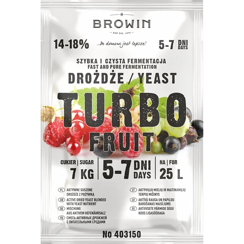 Дрожжи спиртовые TurboFruit 5-7 дней, 40 г - 2 ['дрожжи для спирта', ' самогон', ' самогонщик', ' самогонщик']