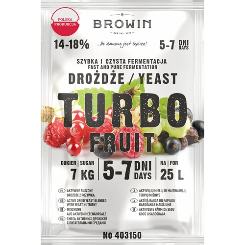 Дрожжи спиртовые TurboFruit 5-7 дней, 40 г  - 1 ['дрожжи для спирта', ' самогон', ' самогонщик', ' самогонщик']