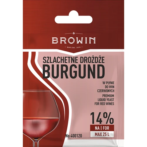 Дрожжи винные Burgund, 20 мл  - 1 ['винные дрожжи', ' дрожжи burgund', ' дрожжи для красного вина', ' жидкие дрожжи', ' дрожжи browin', ' дрожжи biowin', ' дрожжи для вина', ' виноделие', ' винодельческое оборудование', ' обычные дрожжи для вина']