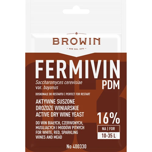 Дрожжи винные сухие Fermivin PDM, 7 г  - 1 ['дрожжи fermivin', ' активные сухие винные дрожжи', ' винные дрожжи', ' дрожжи для вина', ' сухие винные дрожжи', ' сухие дрожжи', ' сухие дрожжи для вина', ' белые винные дрожжи', ' дрожжи для красного вина', ' дрожжи для питьевого меда']