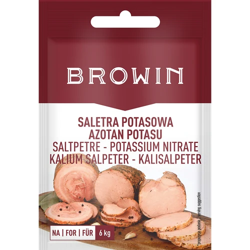 Калийная селитра для посола мяса, 20 г  - 1 ['вяление', ' консервирование мяса', ' для говядины', ' для свинины', ' для телятины', ' продление срока хранения мяса', ' для вяления ветчины']