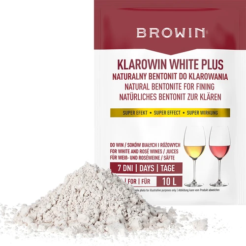 Klarowin White Plus - осветляющее средство 8 г - 3 ['осветлитель для вина', ' осветляющее средство', ' осветлитель для вина', ' для осветления вина', ' аксессуары для осветления вина', ' домашнее вино', ' белое вино', ' розовое вино', ' для осветления соков', ' осветление соков']