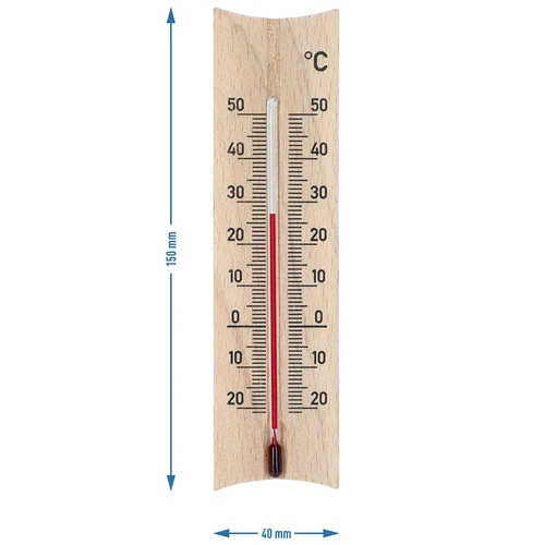 Комнатный термометр с рисунком (-20°C до +50°C) 15см, натуральный - 5 ['внутренний термометр', ' комнатный термометр', ' термометр для помещений', ' домашний термометр', ' термометр', ' деревянный комнатный термометр', ' термометр с читабельной шкалой', ' термометр с усиленной защитой капиллярной капсулы']