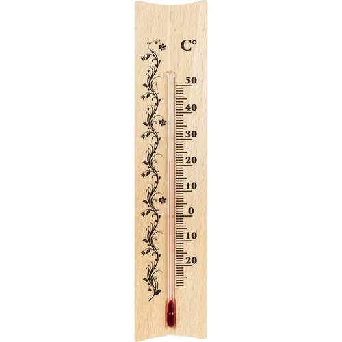 Комнатный термометр с рисунком (-20°C до +50°C) 18см  - 1 ['внутренний термометр', ' комнатный термометр', ' термометр для помещений', ' домашний термометр', ' термометр', ' деревянный комнатный термометр', ' термометр с читабельной шкалой', ' термометр с усиленной защитой капиллярной капсулы']