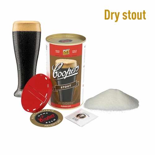 Набор для пива dry stout, 20 л  - 1 ['пиво stout', ' темное пиво', ' домашнее пиво', ' как варить пиво', ' набор для пивоварения', ' пиво из brewkit', ' пиво coopers']