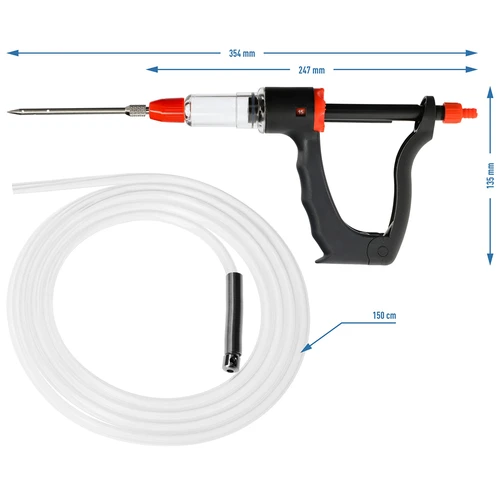 Полуавтоматический шприц для колбас с набором игл и шлангом - 8 ['домашние колбасные изделия', ' приготовление колбасных изделий', ' домашнее мясо и колбасные изделия', ' рулет', ' ветчина', ' колбасы', ' домашнее мясное ассорти', ' мясо', ' домашние кулинарные изделия', ' ужин', ' копчение мяса', ' наполнение', ' шприцы', ' шприц для мяса', ' иглы из нержавеющей стали', ' игла для наполнения', ' маринование', ' копчение', ' аксессуары для копченостей', ' шприц для мяса', ' иглы из нержавеющей стали', ' игла для наполнения', ' для мяса', ' для посола']