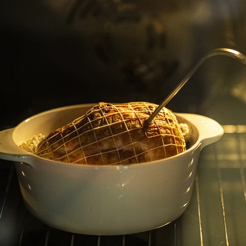 Сетка формовочная для мясных изделий (220°C), ширина 15 см, 50 м - 7 ['Сетка для ветчины', ' пищевая сетка', ' сетка для мяса', ' сетка для копчения мяса', ' сетка для созревания мяса']