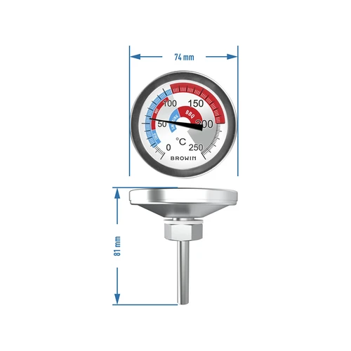 Термометр для коптильни и барбекю (0°C до +250°C) 5,7cm - 6 ['температура', ' термометр для коптильни', ' коптильный термометр', ' термометр для копчения', ' кулинарный термометр', ' кухонный термометр', ' гастрономический термометр', ' пищевой термометр', ' термометр с сертификатом', ' пищевой термометр с зондом', ' термометр для мяса', ' термометр с зондом', ' кухонный термометр с зондом', ' термометр для гриля', ' термометр для гриля']