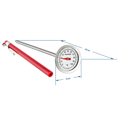 Термометр кулинарный (0°C до +100°C) 12,5см - 2 ['кухонные термометры', ' кулинарные термометры', ' кулинарный термометр', ' термометр для варки', ' термометр для духовки', ' термометр для выпечки', ' термометр для жарки']