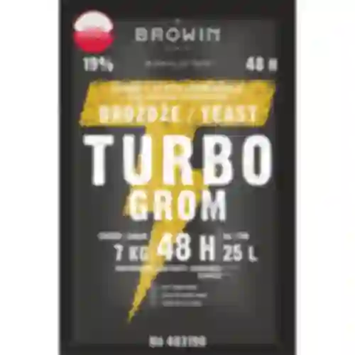 Дрожжи спиртовые Turbo Grom 48 ч, 150 г