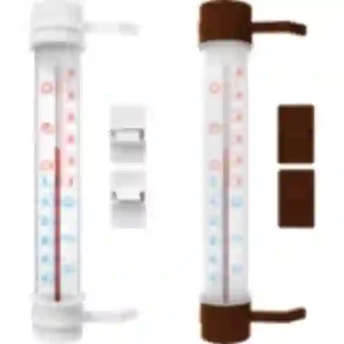 Оконный термометр, польский продукт  (-60°C до +50°C) 23см микс