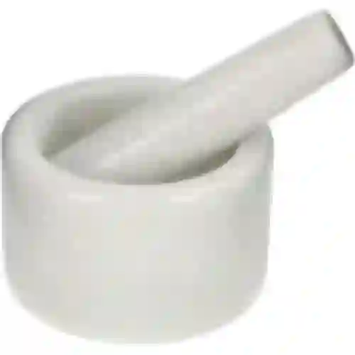 Ступка кухонная мраморная, белая, диаметр 10 см