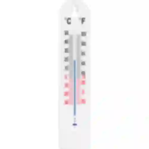 Термометр комнатный пластиковый белый (-30°C до +50°C) 20см