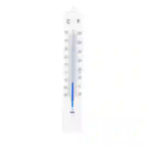 Термометр комнатный пластиковый белый (-30°C до +50°C) 18см
