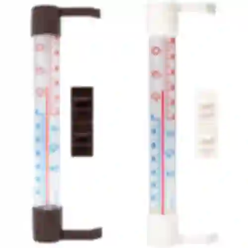 Термометр уличный, прозрачная шкала (-70°C до +50°C) 23см микс