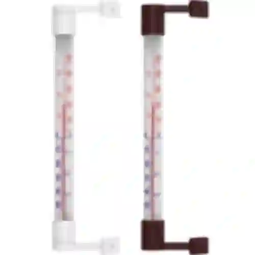 Термометр уличный трубчатый, приклеиваемый/привинчиваемый (-50°C до +50°C) 22см микс