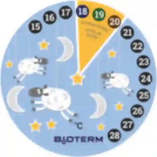 Жидкокристаллический комнатный термометр, предназначенный для использования в детской комнате