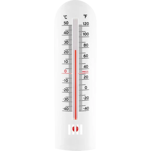 Универсальный термометр  (-40°C до +50°C) 16см  - 1 ['безртутный термометр', ' универсальный термометр', ' пластиковый термометр', ' термометр с читабельной шкалой', ' термометр с двойной шкалой', ' термометр для помещений с высокой влажностью']