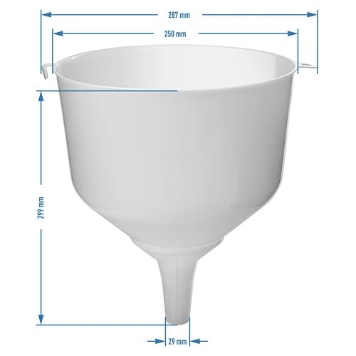 Воронка пластиковая Ø25 см, для бутылей - 4 ['воронка для вина', ' воронка для бутылей', ' воронка для бутылей для вина', ' универсальная воронка', ' для фильтрации вина', ' аксессуары для виноделия']